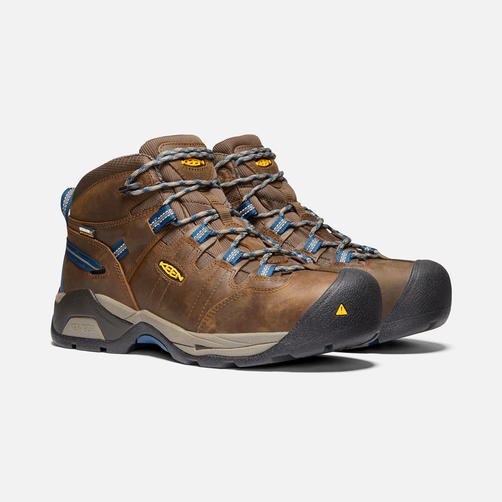 Keen Laarzen Heren Bruin - Detroit Xt Waterproof (Steel Toe) - 34590-VHIK